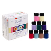 Matt akilfesék szett Decola 9x20 ml