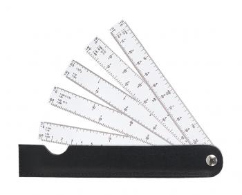 Mechanikai legyező vonalzó LENIAR - 15 cm