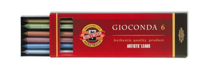 Metál ceruzabél készlet GIOCONDA / 6 részes