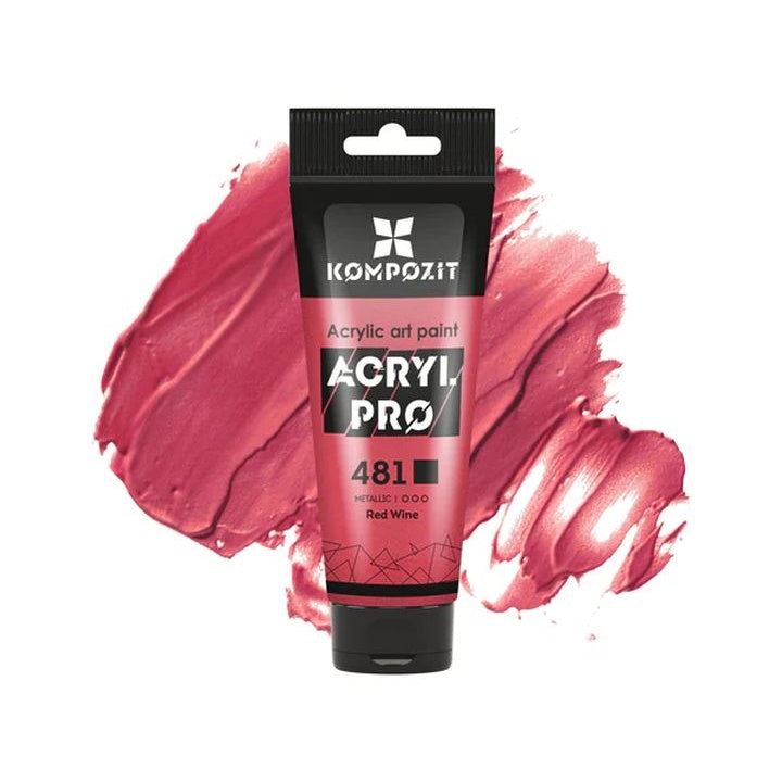 ACRYL PRO ART Composite fém akril festék 75 ml – 481 bordó