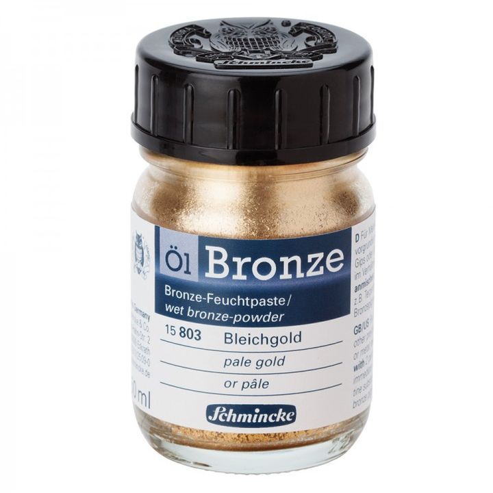 Metálpor Oil-Bronze Schmincke 50 ml – 15 803 világosarany