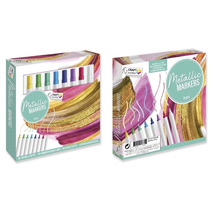 Metalikus filctollak Craft Sensations - szett 8 db