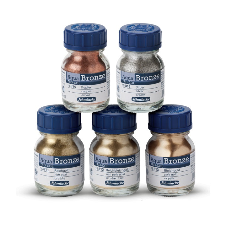 Metalikus pigmentpor Aqua-Bronze Schmincke 50 ml