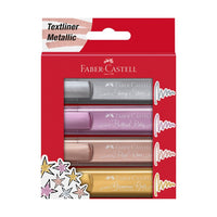 Metalikus szövegkiemelő Faber-Castell 4 db