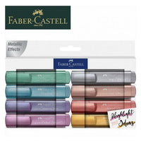 Metalikus szövegkiemelő készlet Faber-Castell 8 db