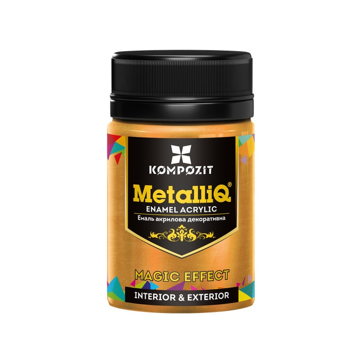 MetalliQ Kompozit akrilfesték fémes hatású 70g - piros és arany