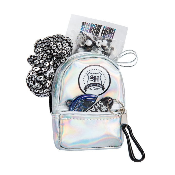 Mini hátizsák kiegészítőkkel RAINBOW HIGH ezüst (2)