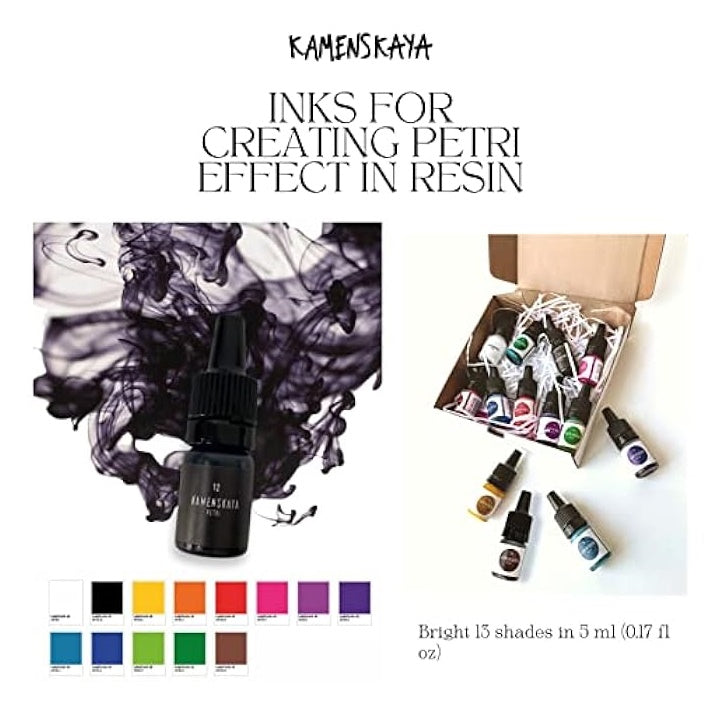 Mini készlet PETRI INKS KAMENSKAYA 13 x 5 ml gyantához (3)