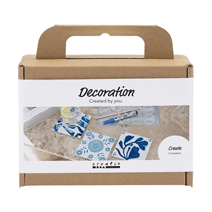Mini kreatív porcelán festmény készlet - poháralátétek (1)