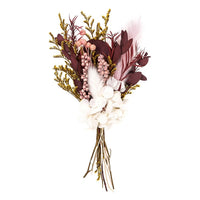 Mini szárított csokor "Burgundi királynő" / 20 cm (1)