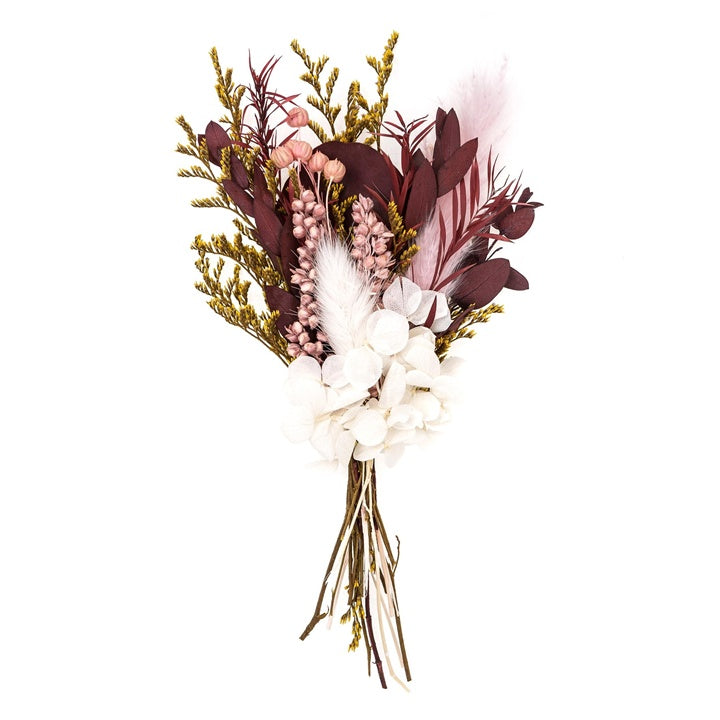 Mini szárított csokor "Burgundi királynő" / 20 cm (1)