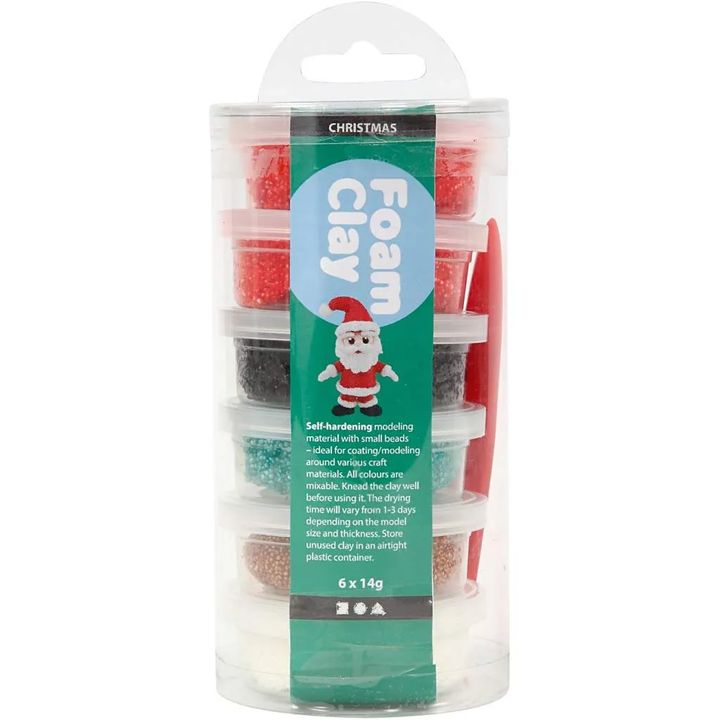 Modellező massza Foam Clay Karácsony 6 x 14 g (1)
