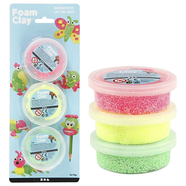 Modellező massza Foam Clay - neon