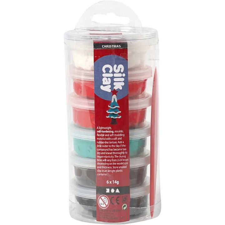 Modellező massza Silk Clay Karácsony 6 x 14 g (1)