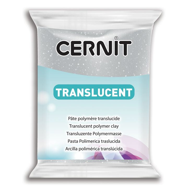Cernit modellező massza TRANSLUCENT 56g – ezüst csillogás