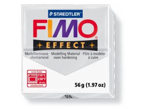 FIMO Effect modellező massza. hőkezelést igénylő - 56 g – Transparens fehér