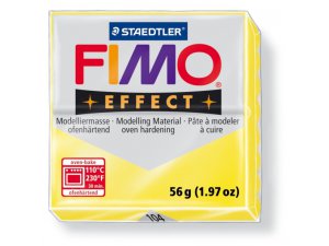 FIMO Effect modellező massza. hőkezelést igénylő - 56 g – 56 g Transzparens sárga