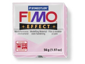 FIMO Effect modellező massza. hőkezelést igénylő - 56 g – Kristály rózsaszín