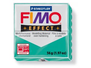 FIMO Effect modellező massza. hőkezelést igénylő - 56 g – Transparens zöld