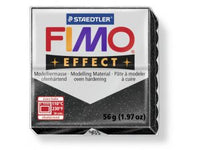 FIMO Effect modellező massza. hőkezelést igénylő - 56 g – Fekete csillagpor