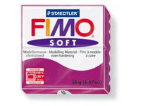 Fimo Modellező massza FIMO Soft hőkezeléssel munkálható - 56 g – Bíbor