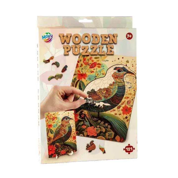 MOXY Fa puzzle Madár 130db - művészi
