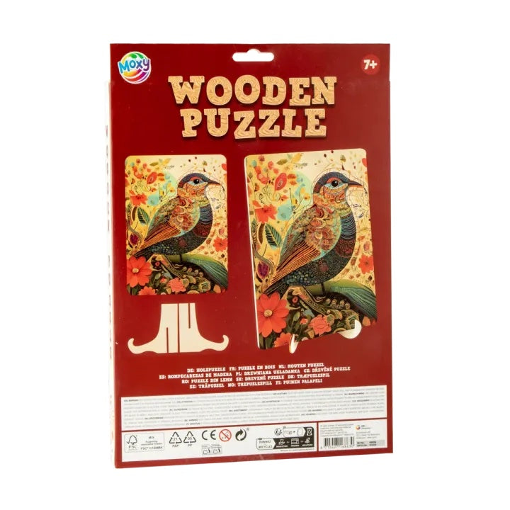 MOXY Fa puzzle Madár 130db - művészi