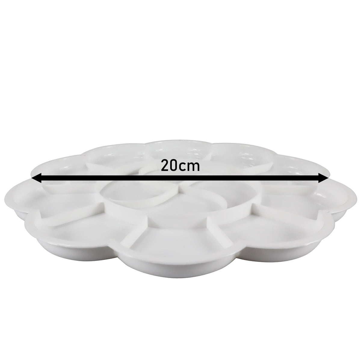 Műanyag festőpaletta virág 20 cm Phoenix