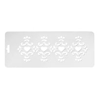 Műanyag stencil 10x25 cm - ornamentumok