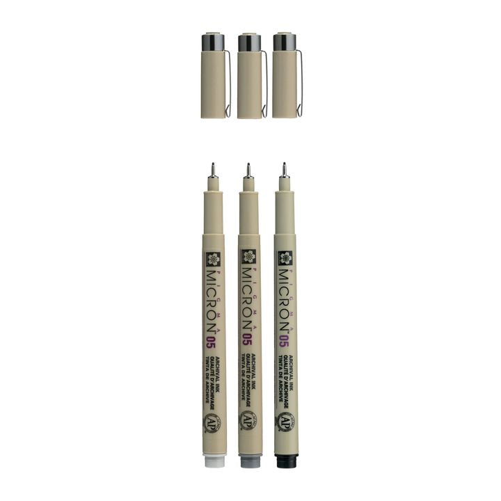 Műszaki tollkészlet Sakura Pigma Micron 3 fineliners (2)