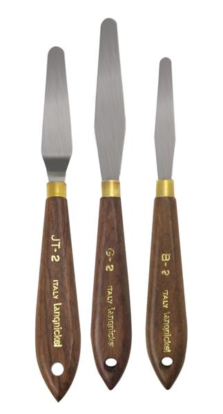 Művészi festő spatulák és kések készlete - 3 darabos készlet