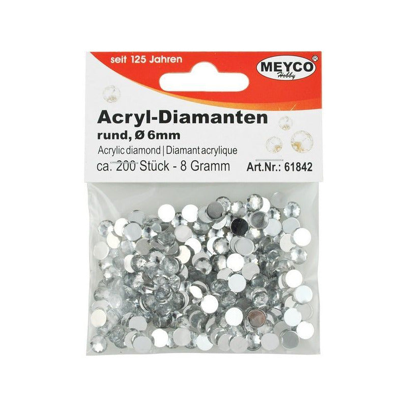 Akril kövecskék – 6 mm (200 ks)