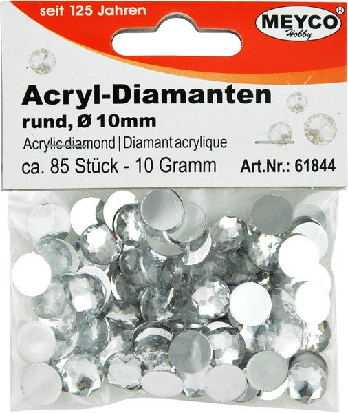 Akril kövecskék – 10 mm (85 ks)