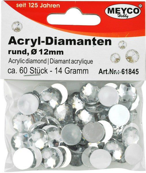 Akril kövecskék – 12 mm (60 ks)