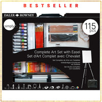 Nagy művészkészlet festőállvánnyal Daler-Rowney/ 115 részes (1)