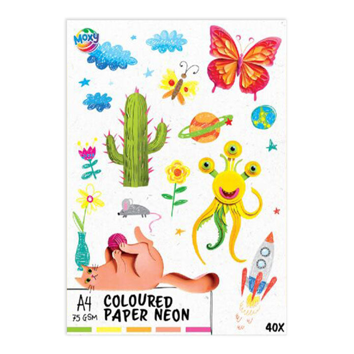 Neon színű papír A4 Mix (1)