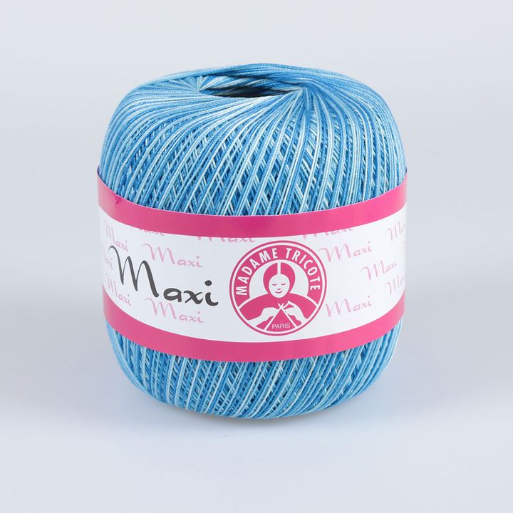 Madame Tricote Paris Maxi csipkefonal 100 g – 0199 színes kék
