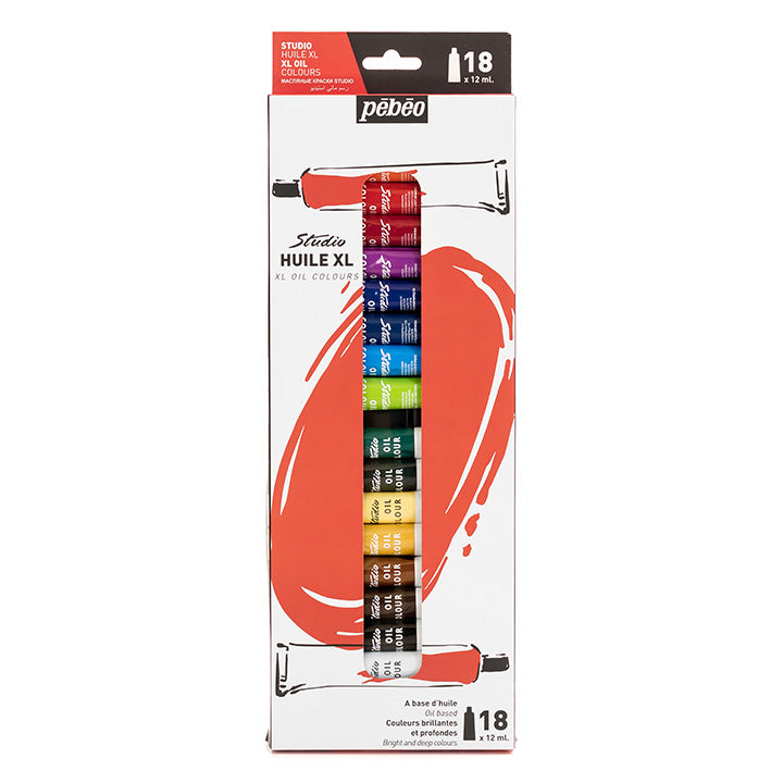 Olajfesték készlet Studio Huile XL Pebeo 18 x 12 ml