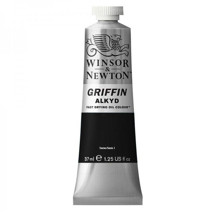 Olajfesték gyorsan száradó Winsor & Newton Griffin Alkyd 37 ml – Ivory Black
