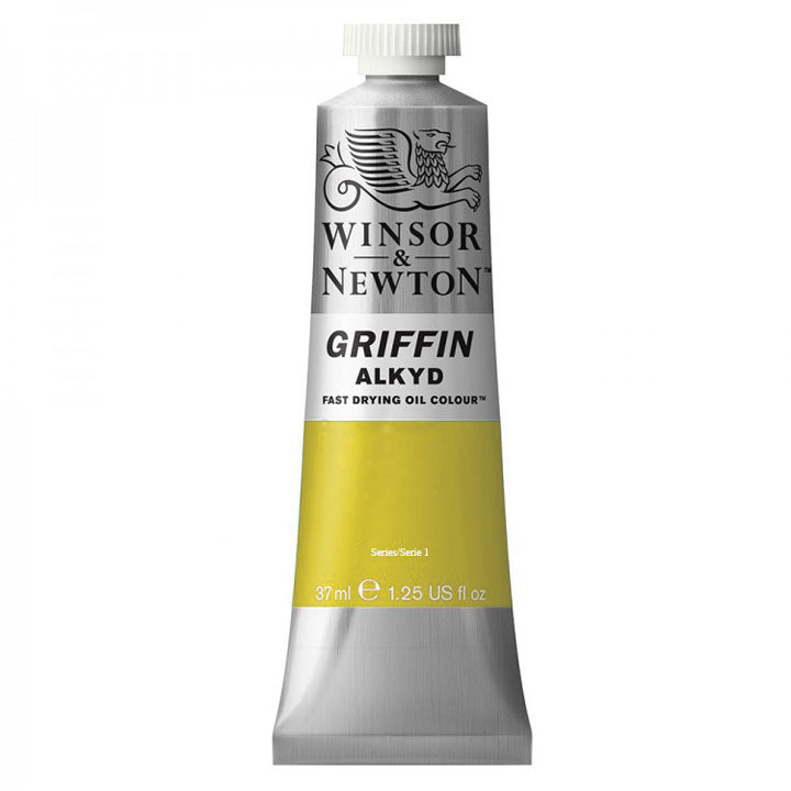 Olajfesték gyorsan száradó Winsor & Newton Griffin Alkyd 37 ml – Winsor Lemon