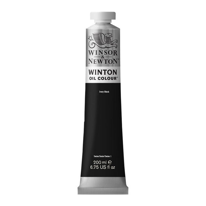 Olajfesték Winsor & Newton Winton 200 ml – Ivory Black
