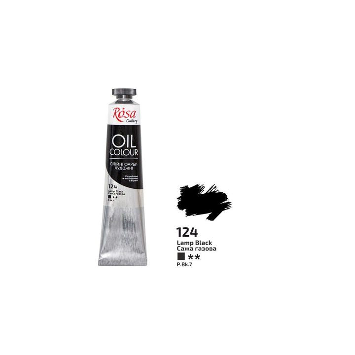 Olajfestékek Rosa Gallery 45 ml – 124 lámpa fekete