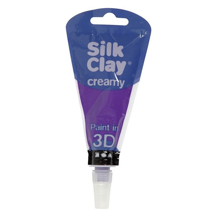 Önkeményedő krémes massza Silk Clay 3D – neon lilac