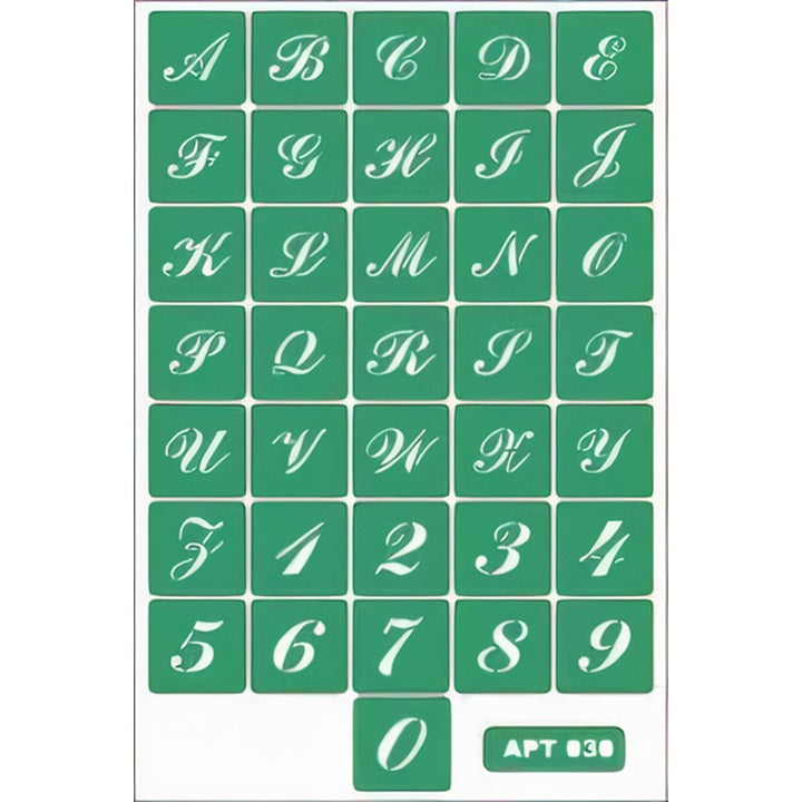 Öntapadós sablon Ábécé 30 x 19.5 cm