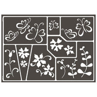 Öntapadós sablon Butterfly Meadow A3