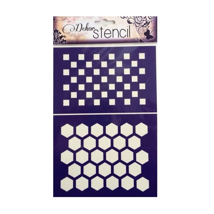 Öntapadós sablon PENTART A5 - geometriai formák M24