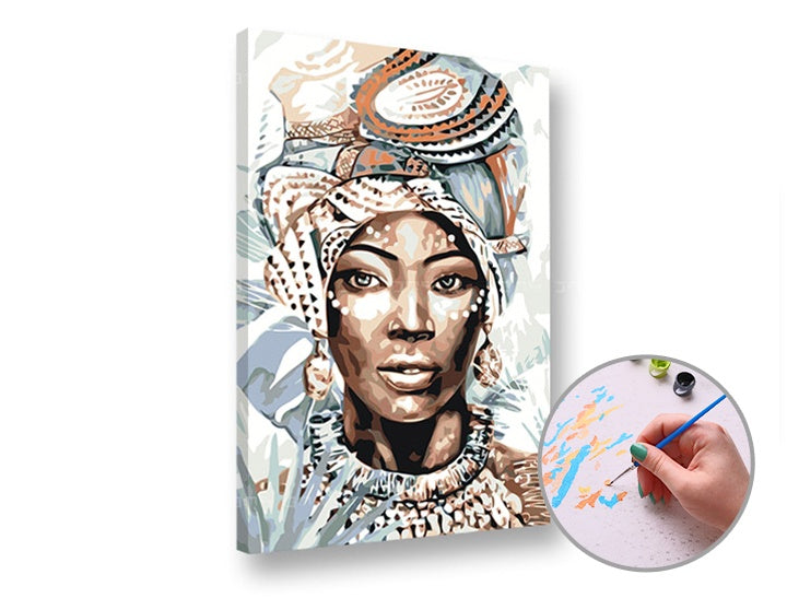 Paint by Numbers - Afrikai nő (1)