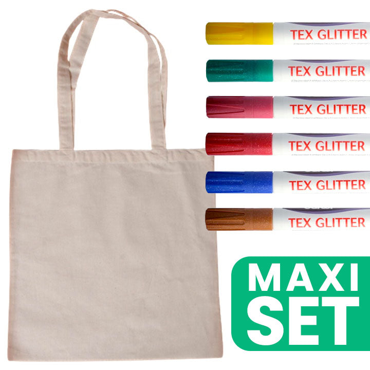 Pamut táska és textil marker készlet