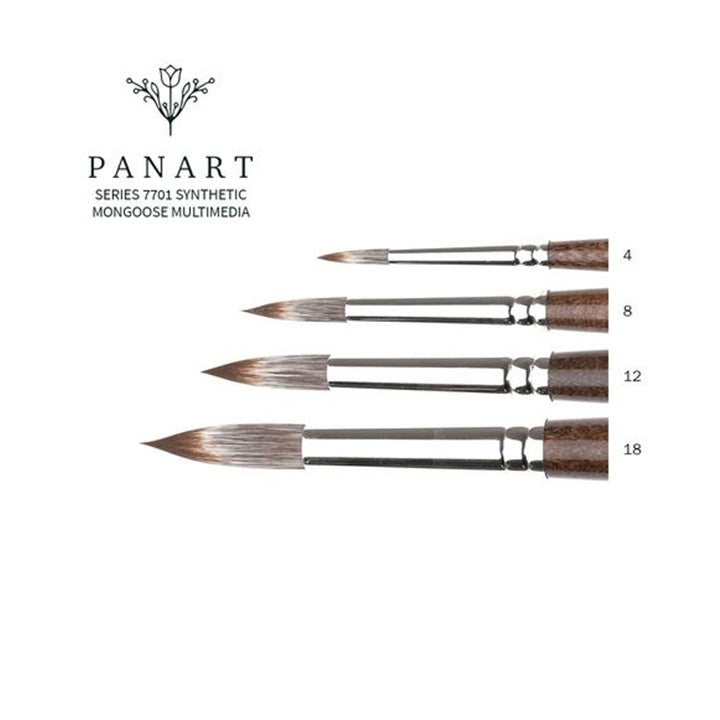 PanArt 7701 Kerek kefe - Szintetikus mongúz sörte
