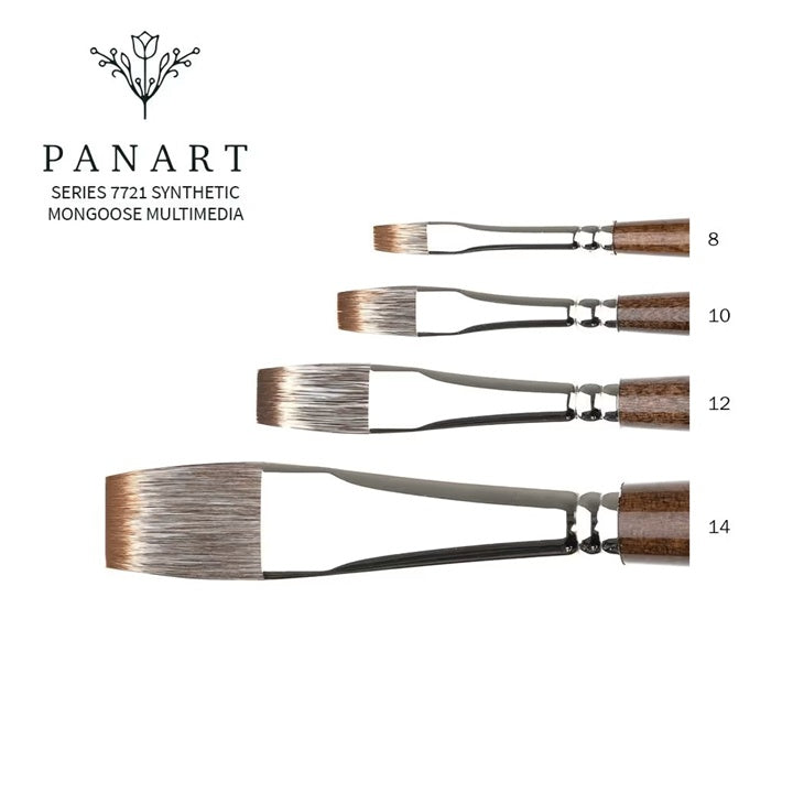 PanArt 7721 Lapos ecset - szintetikus mongúz sörték